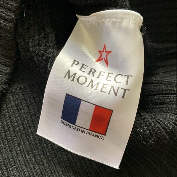 perfect moment crop cable underwear merino wool sweater star sz M - Picture 3 of 6